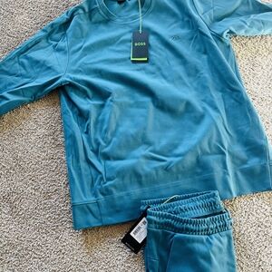 Boss Teal Sweatpants & Joggers Set